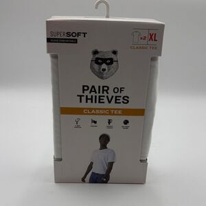 Pair of ThievesA White Classic Tee for Men- 2 pack- Size XL